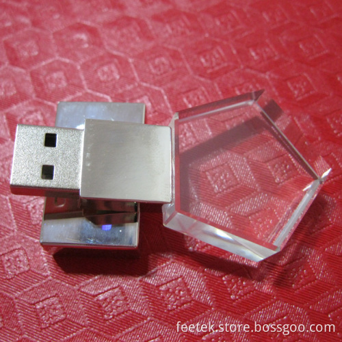 OEM Crystal USB Flash Memory (FT-1855)